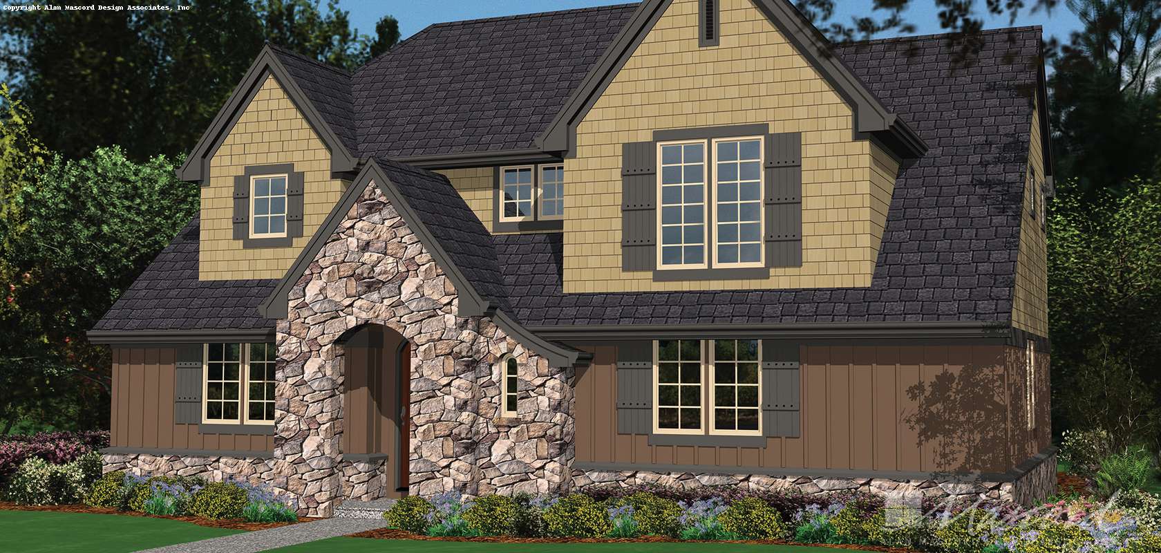 Mascord House Plan B2137BB: The Watts