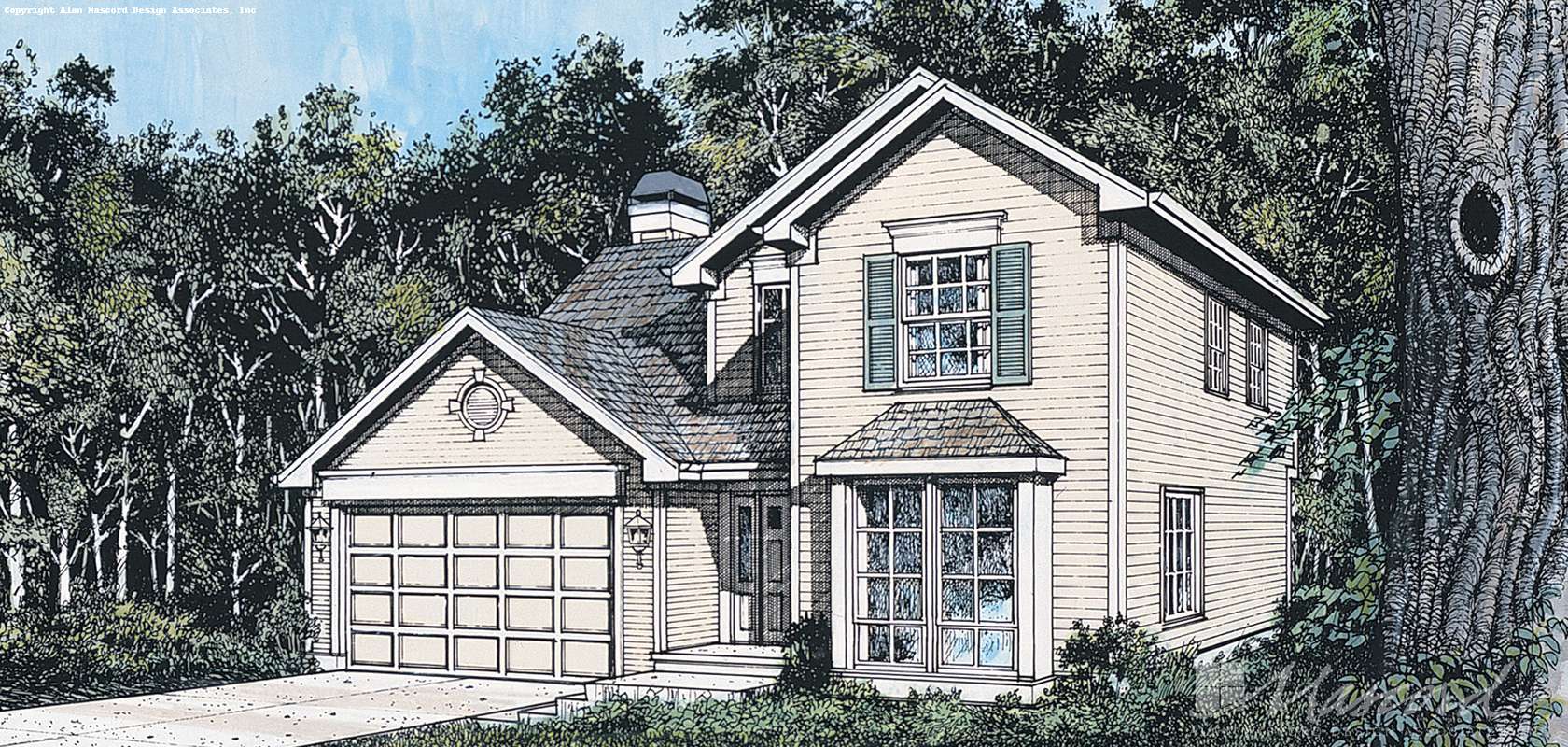 Mascord House Plan 2152: The Charleston