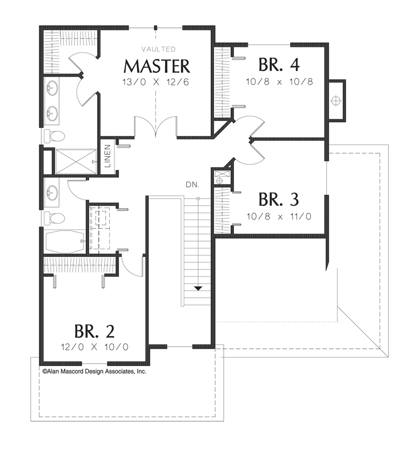 Mascord House Plan 2152C - The Clarkston