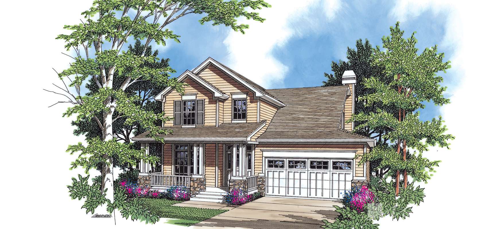 Mascord House Plan 2152C: The Clarkston
