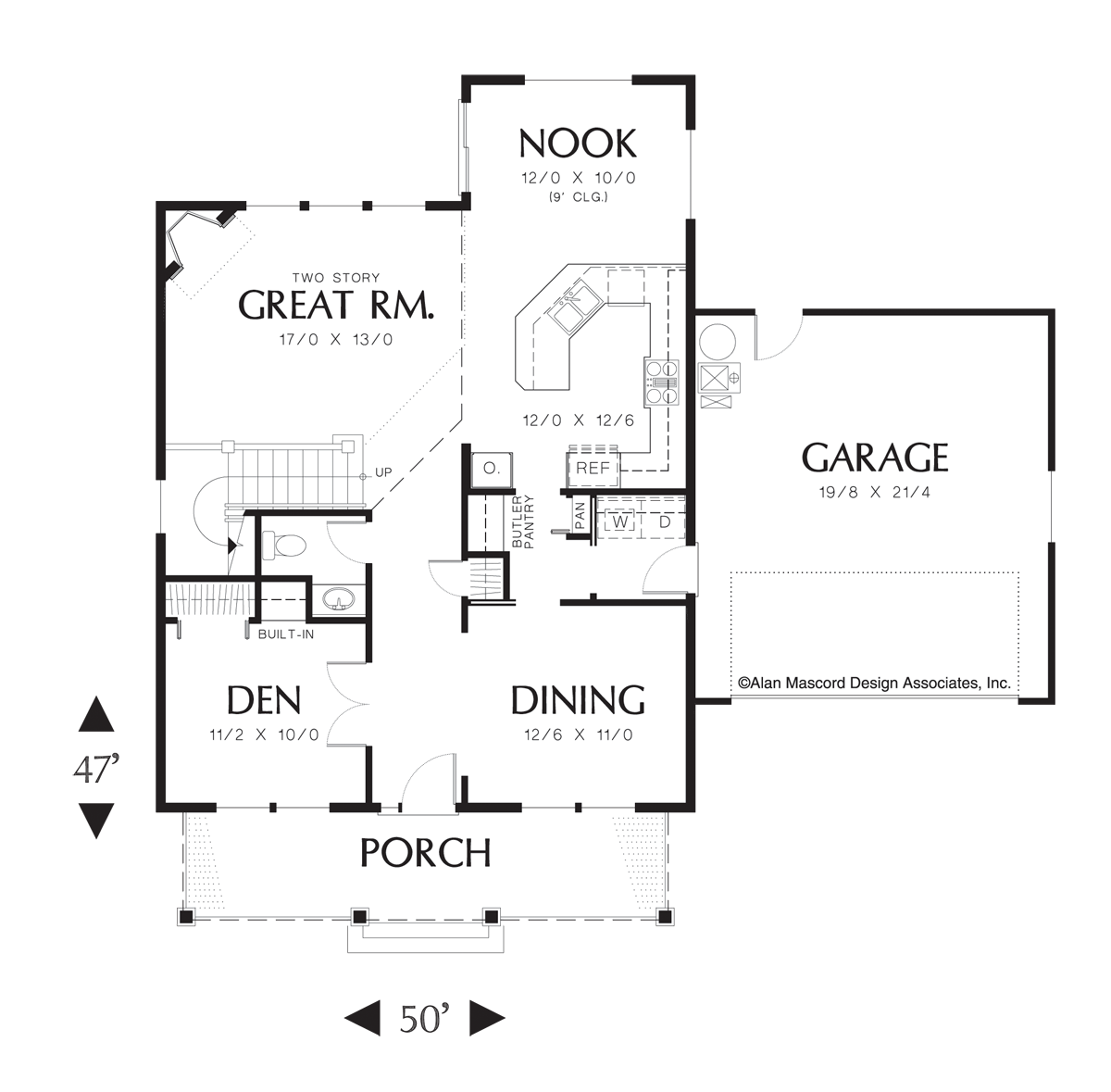 Country House Plan 2153 The Jamestown: 1913 Sqft, 3 Beds, 2.1 Baths