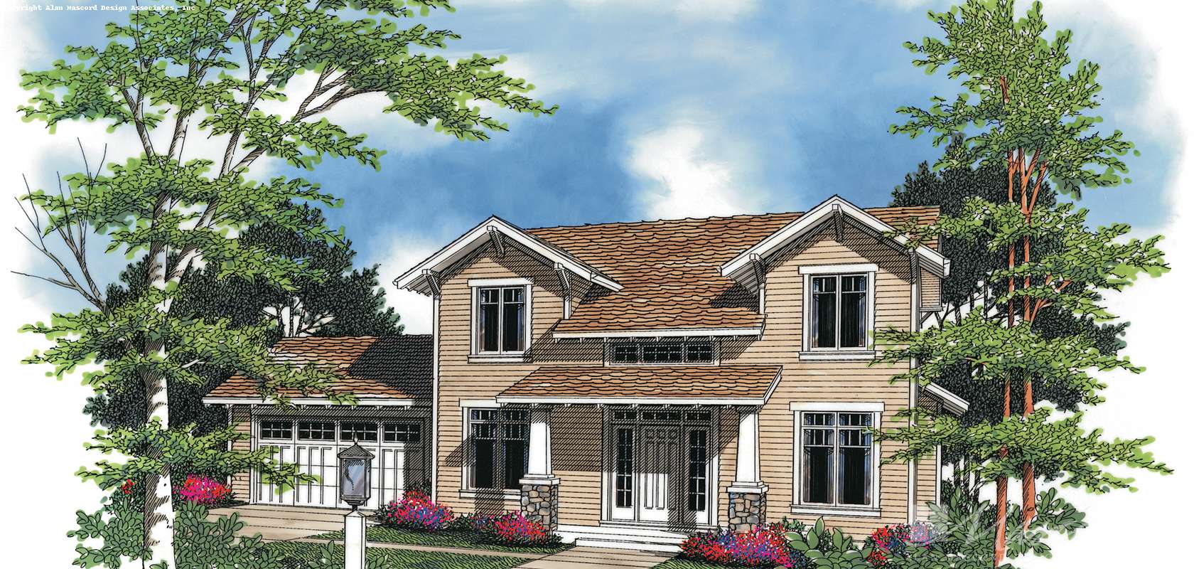 Mascord House Plan 2165: The Cavendar