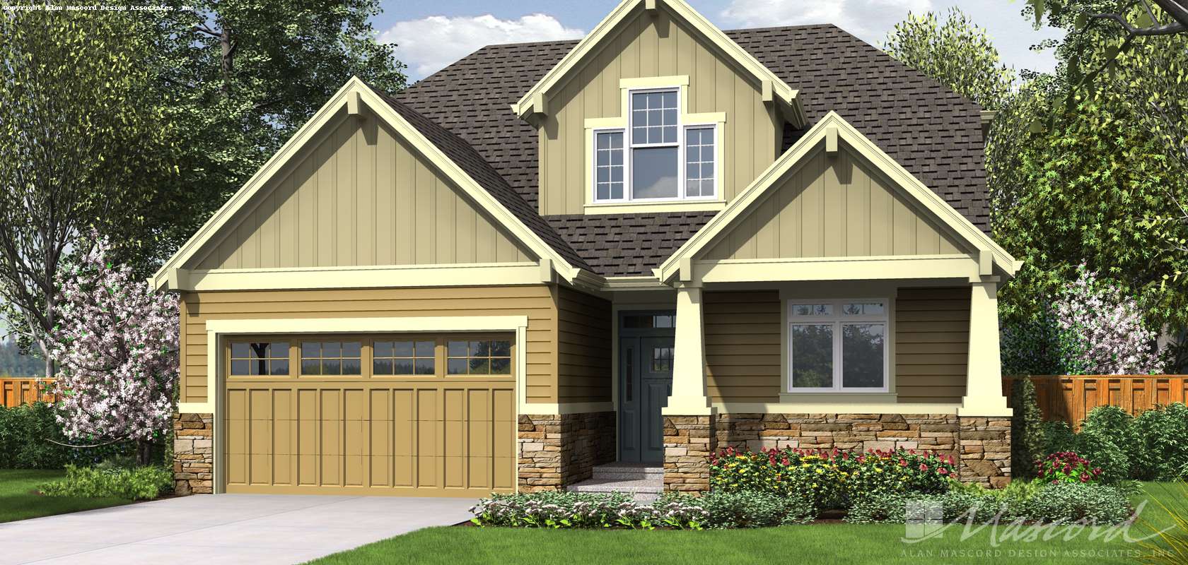 Mascord House Plan 2185AC: The Nehalem