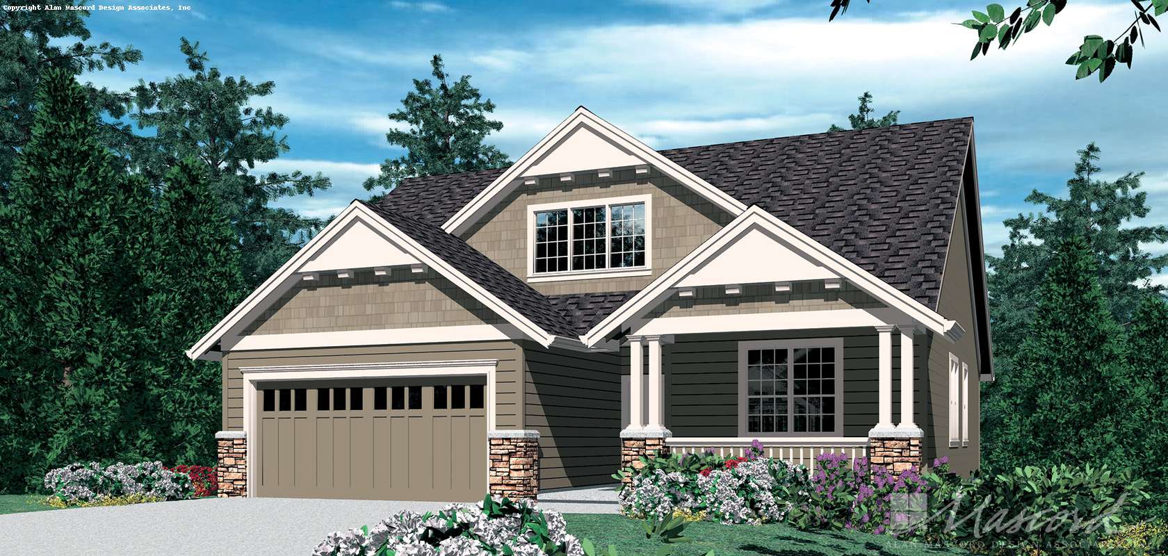 Mascord House Plan 2185A: The Chandler