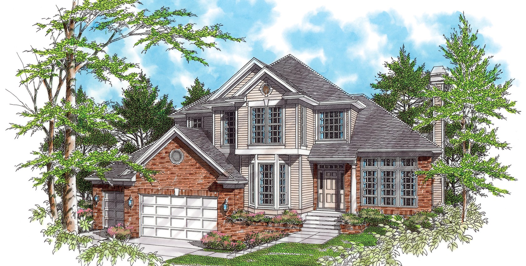 Mascord House Plan 2206CA The Wellsburg