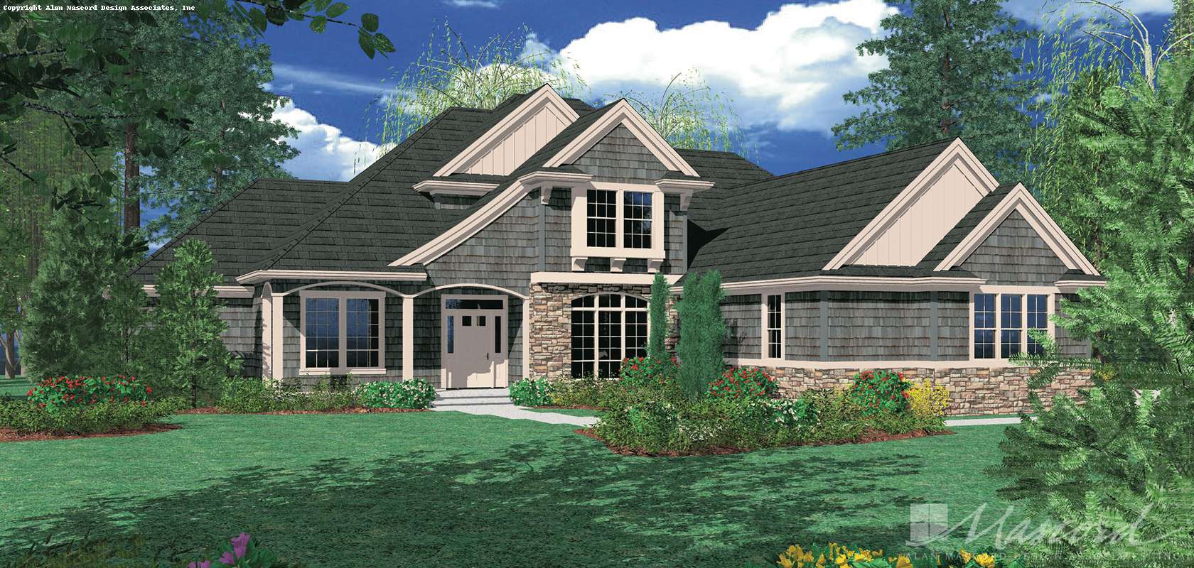 Mascord House Plan 22108: The Sumner