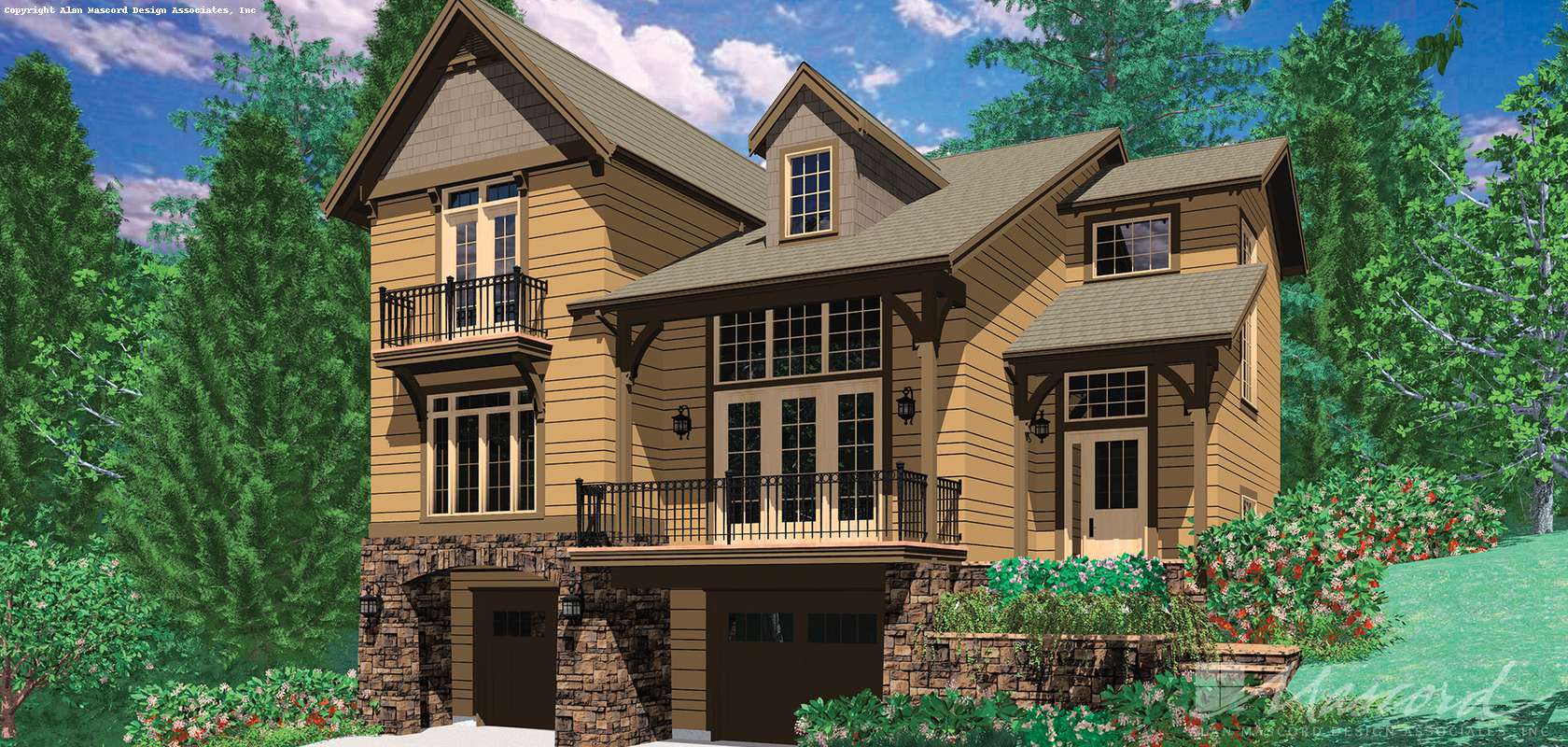 Mascord House Plan 22109A: The Jenkins