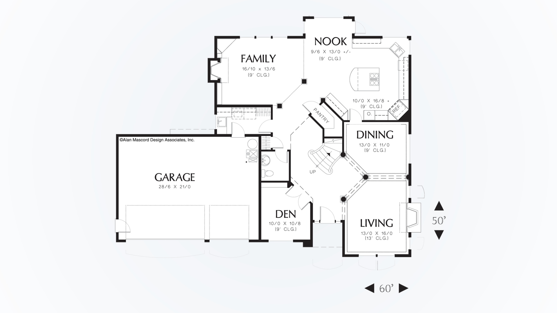 European House Plan 22111 The Huxley 2707 Sqft, 3 Beds, 2.1 Baths