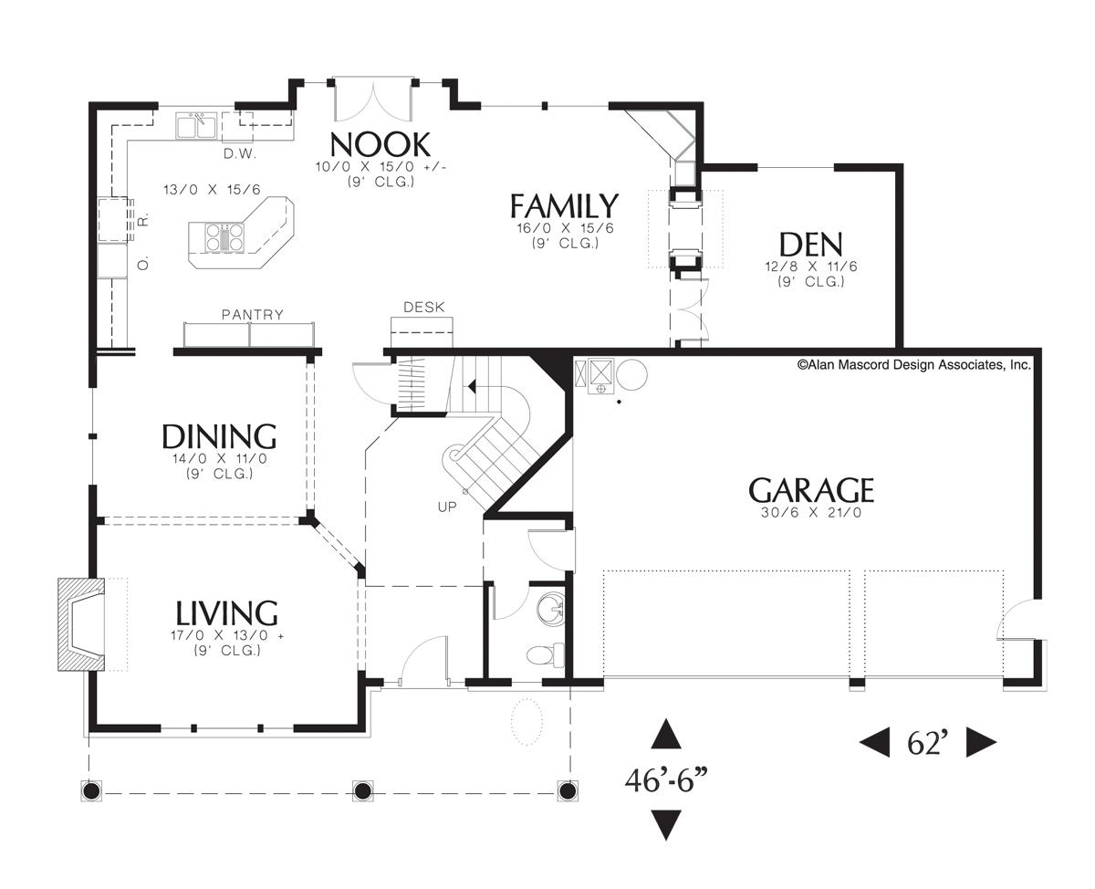 Craftsman House Plan a The Clairborne 2977 Sqft 4 Beds 2 1 Baths