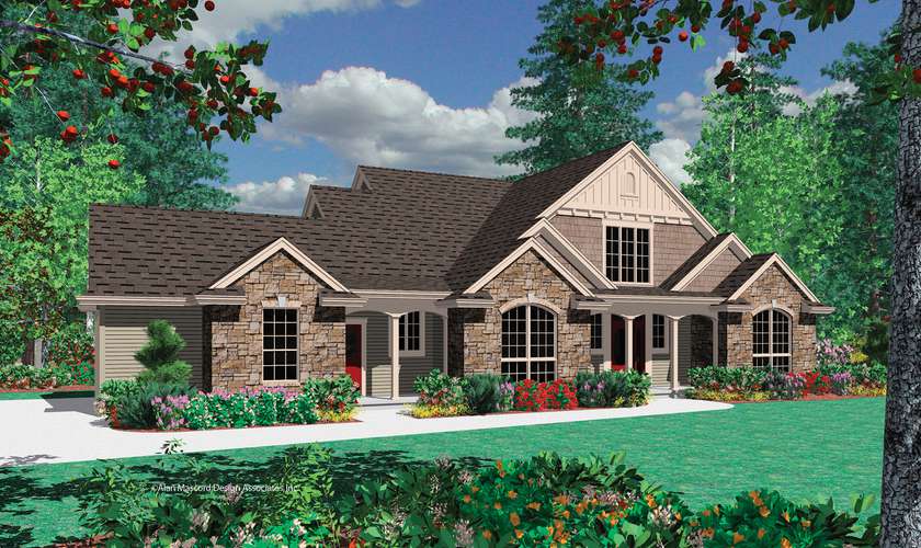 Craftsman House Plan 22116 The Irvington: 2517 Sqft, 3 Beds, 2.1 Baths