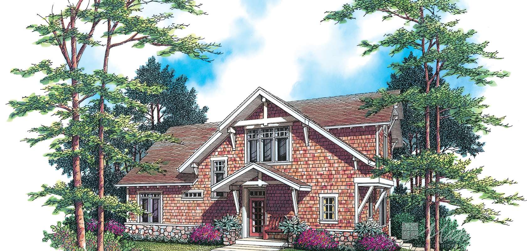 Mascord House Plan B22117: The Redmond