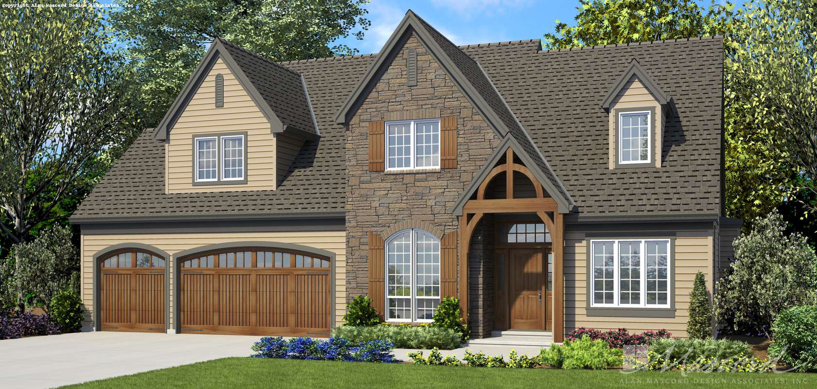 Mascord House Plan 22122DA: The Henning