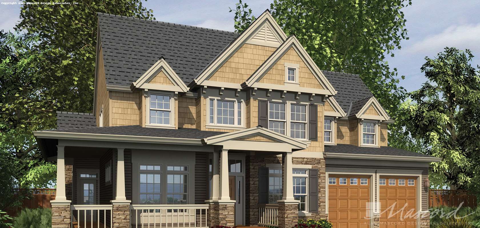 Mascord House Plan 22122Q: The Northbrook