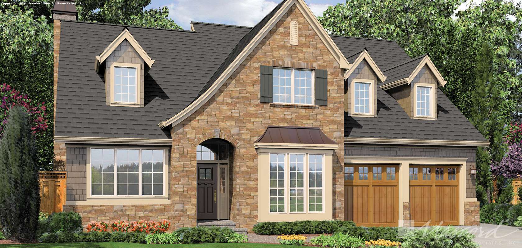 Mascord House Plan 22122T: The Sophia