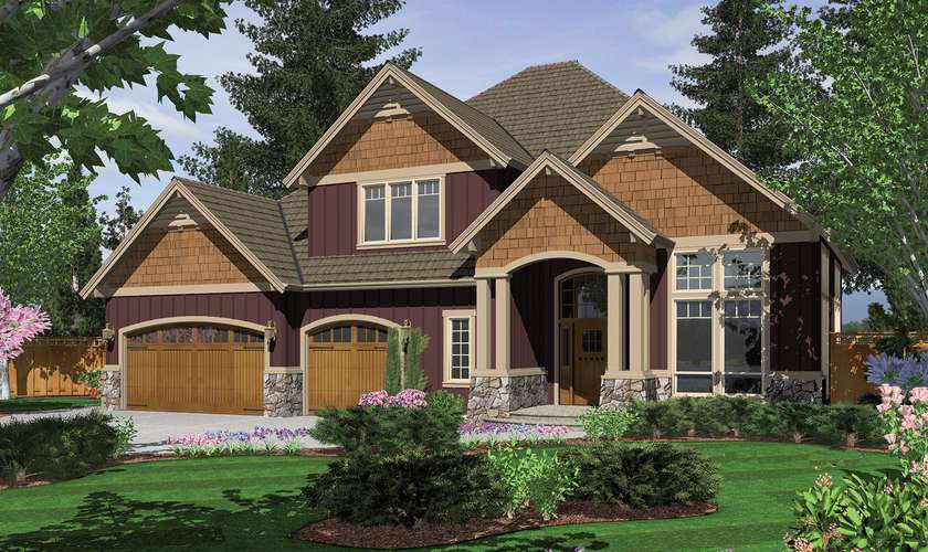 Mascord House Plan 22124C: The Hayes