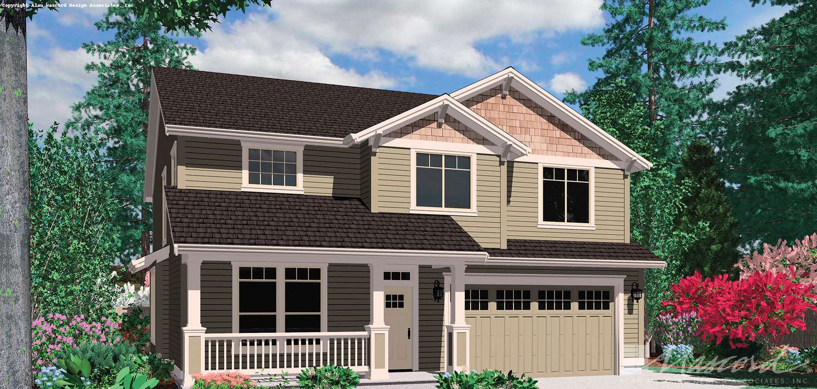 Mascord House Plan B22125: The Afton