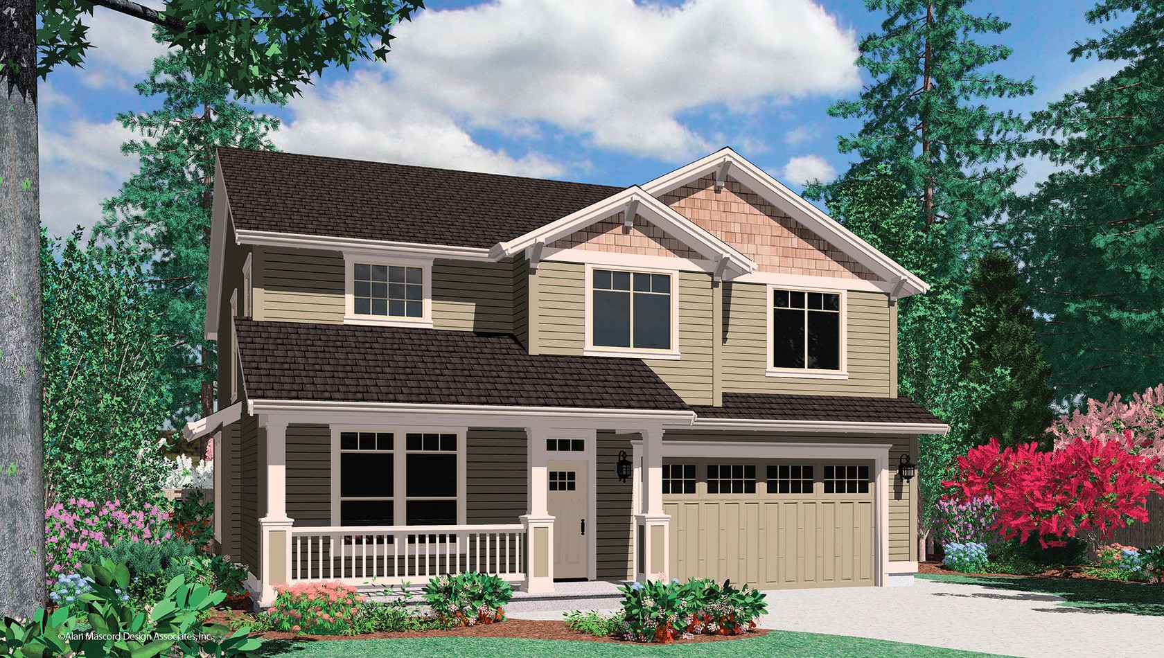 Craftsman House Plan 22125 The Afton: 2222 Sqft, 4 Beds, 2.1 Baths