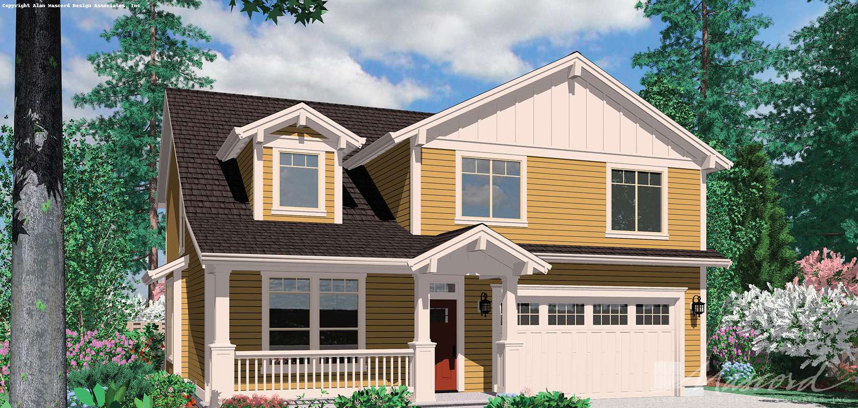 Mascord House Plan 22125A: The Brighton