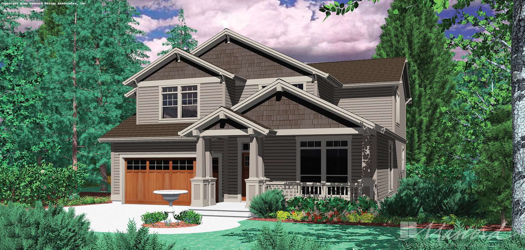 Mascord House Plan B22126: The Creston