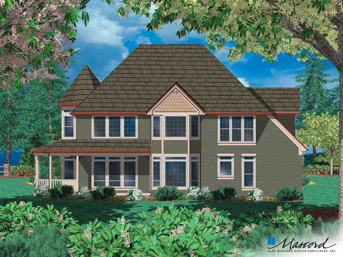 Country House Plan 22128 The Kensington: 2518 Sqft, 4 Beds, 3 Baths