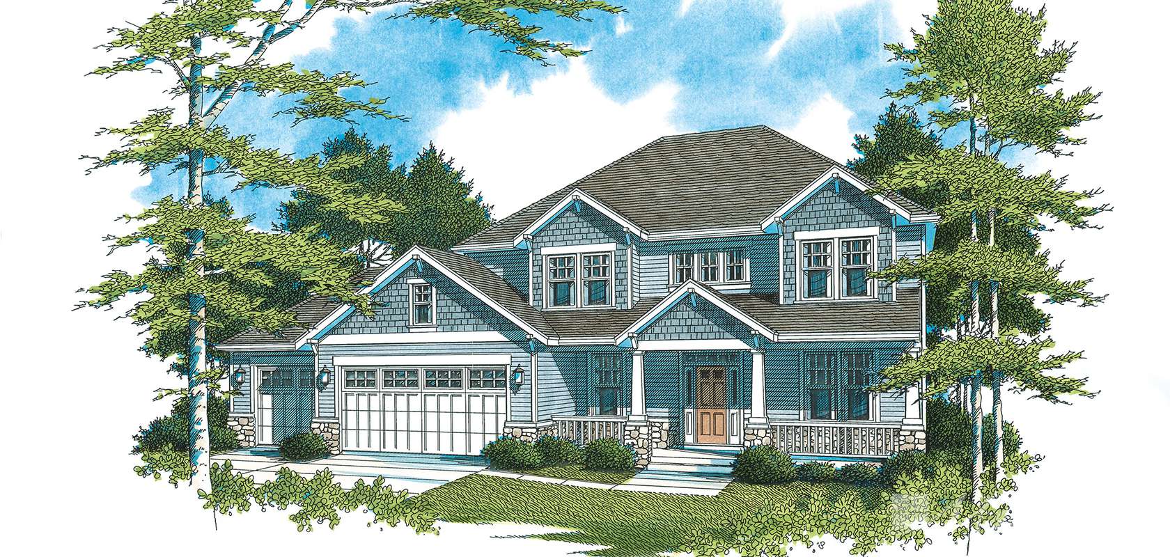 Mascord House Plan 2212GM: The Freemont