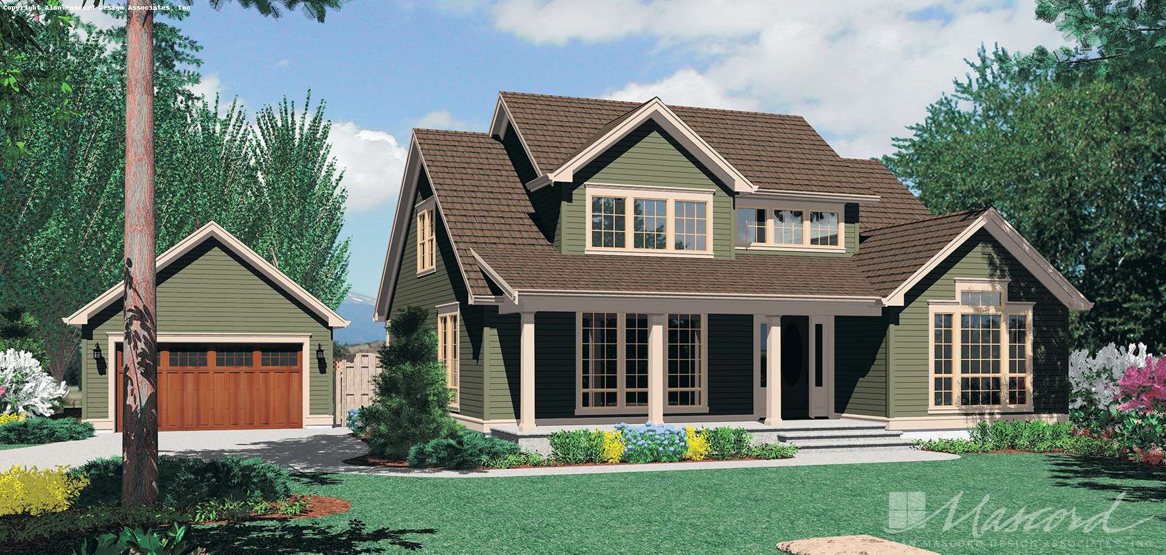 Mascord House Plan 22135: The Greensburg