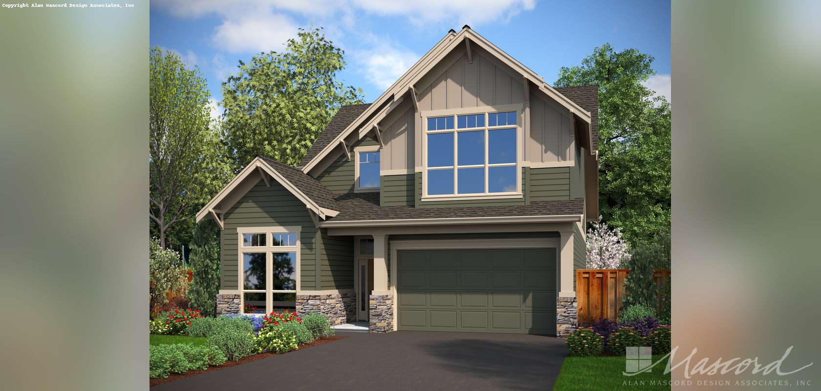 Mascord House Plan 22137F: The Mansfield
