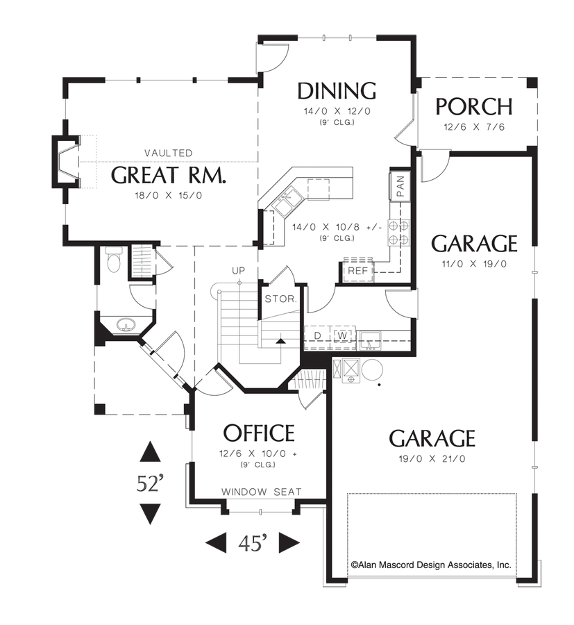 Cottage House Plan 22138A The Kenesaw 2079 Sqft, 3 Bedrooms, 2.1 Bathrooms