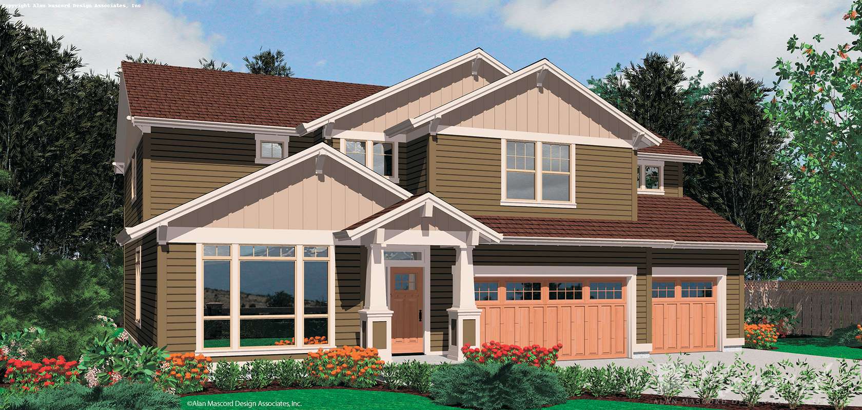 Craftsman House Plan B22141 The Bakersfield 2514 Sqft 3 Beds 2 1 Baths