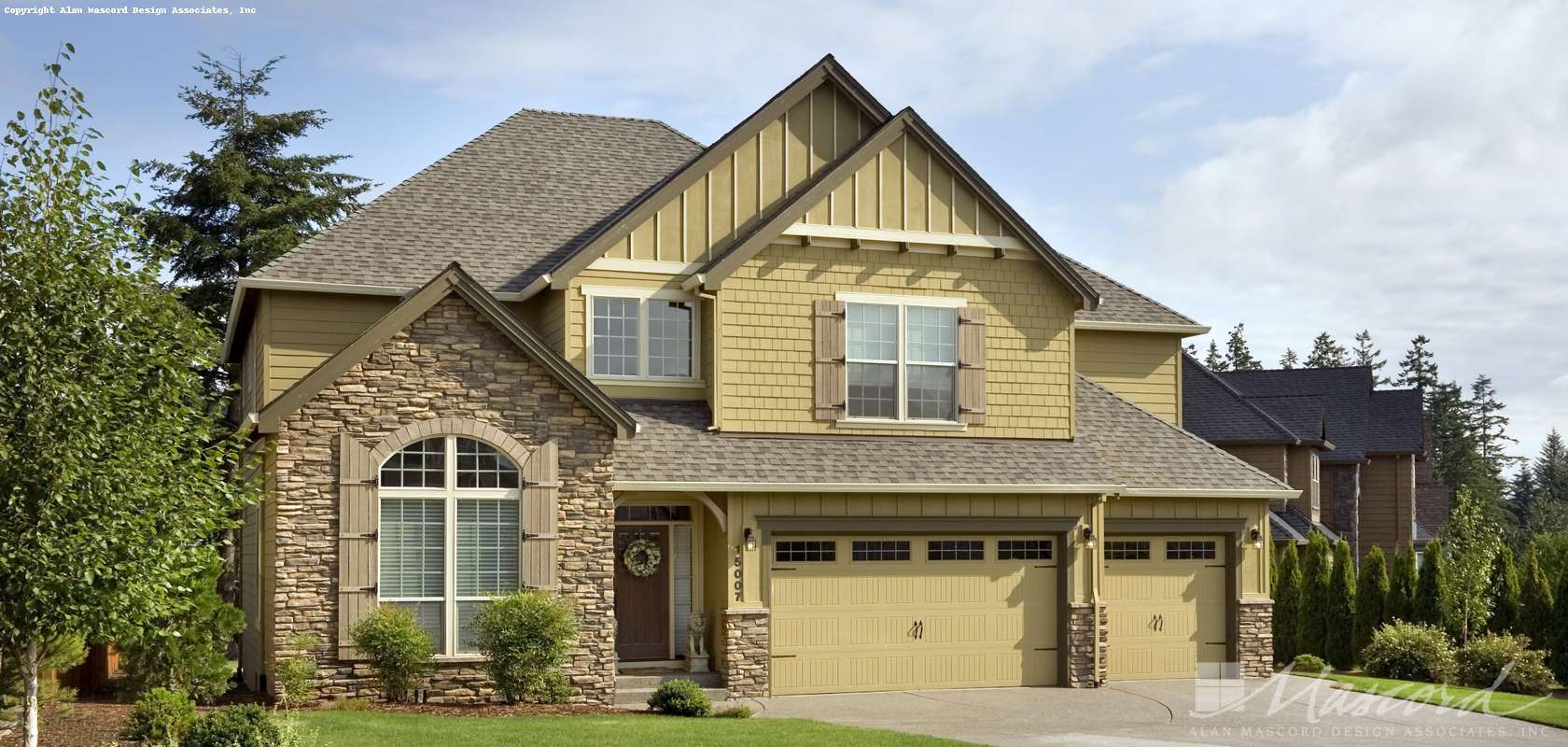 Mascord House Plan B22141A: The Brownsdale
