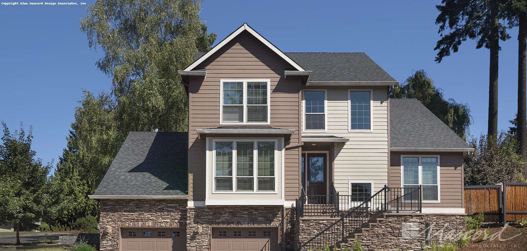 Mascord House Plan 22147: The Hillview