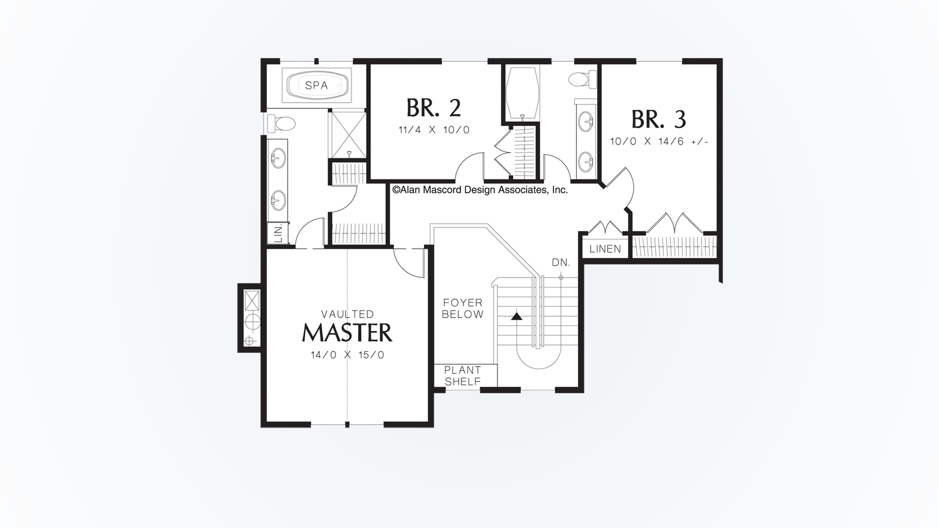 Traditional House Plan 22147 The Hillview 2221 Sqft, 4 Beds, 3 Baths