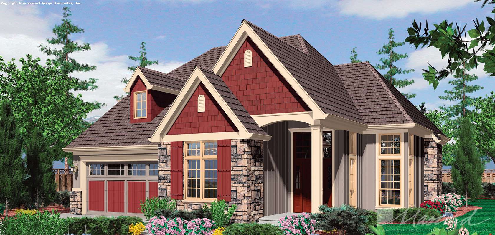 Mascord House Plan B22148: The Sentinel