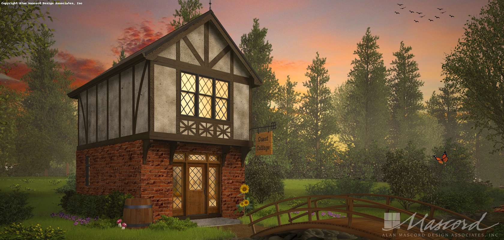 Mascord House Plan 21150A: The Kings Hollow