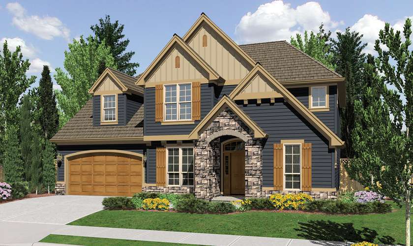 Mascord House Plan 22151A: The Dearborn