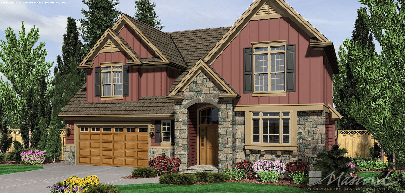 Mascord House Plan 22154: The Elmore