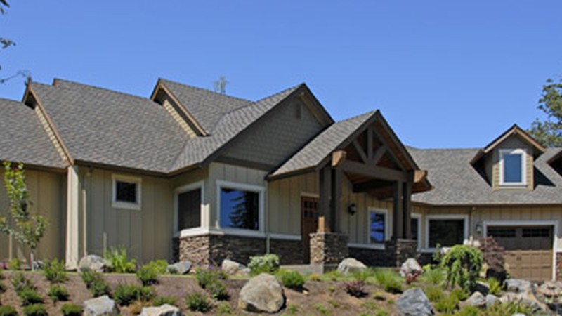 Image for Halstad-Lodge Style Plan with Generous Master and Kitchen-Front Exterior