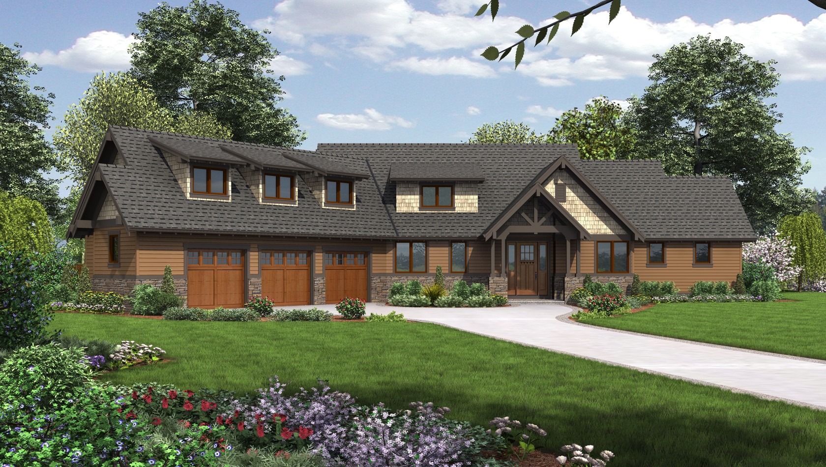 Mascord House Plan 22156F: The Abbeywood