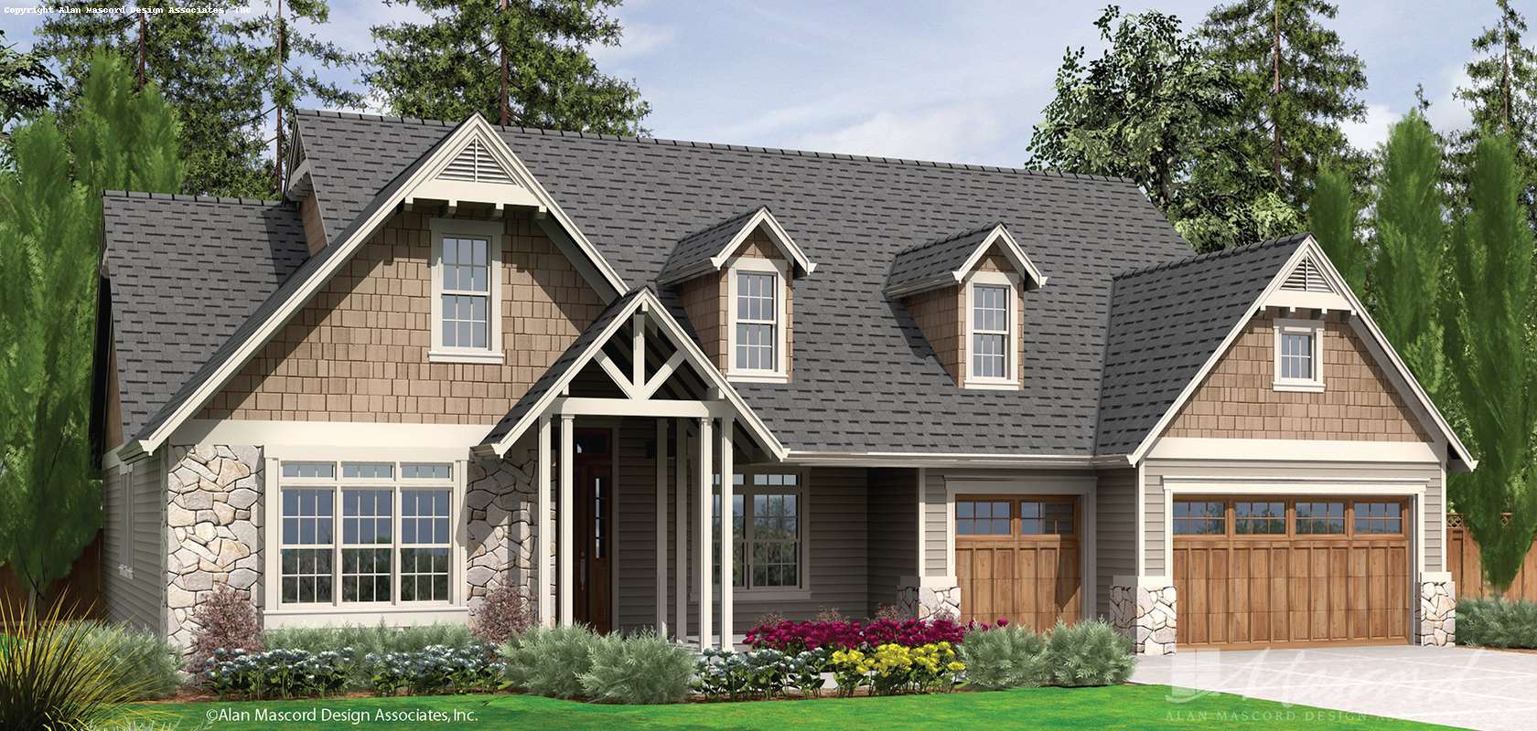 Mascord House Plan 22157: The Alton