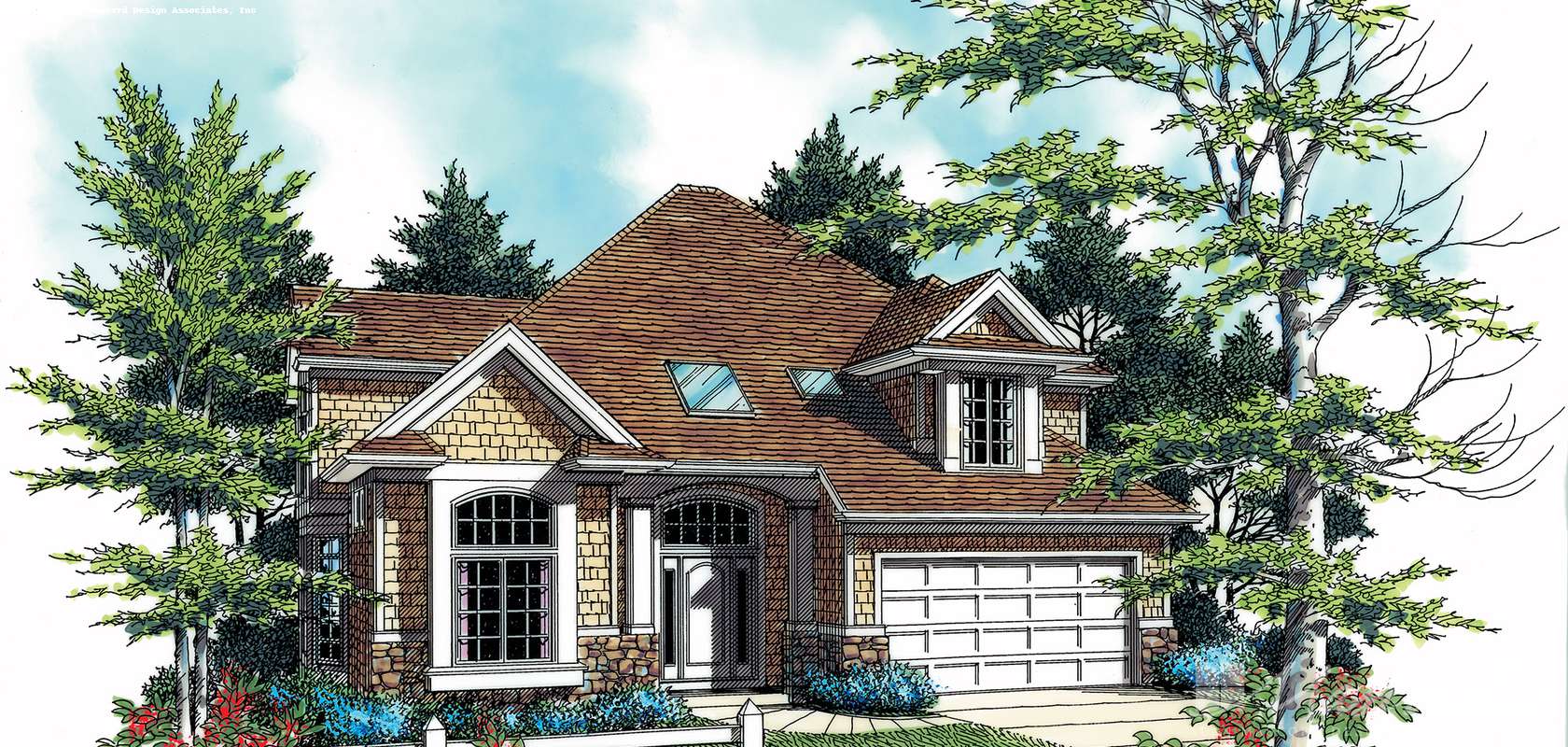 Mascord House Plan 2215CB: The Eastpointe