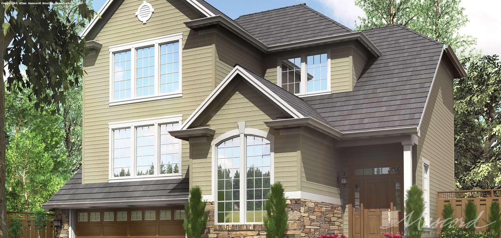 Mascord House Plan 22161: The Butler