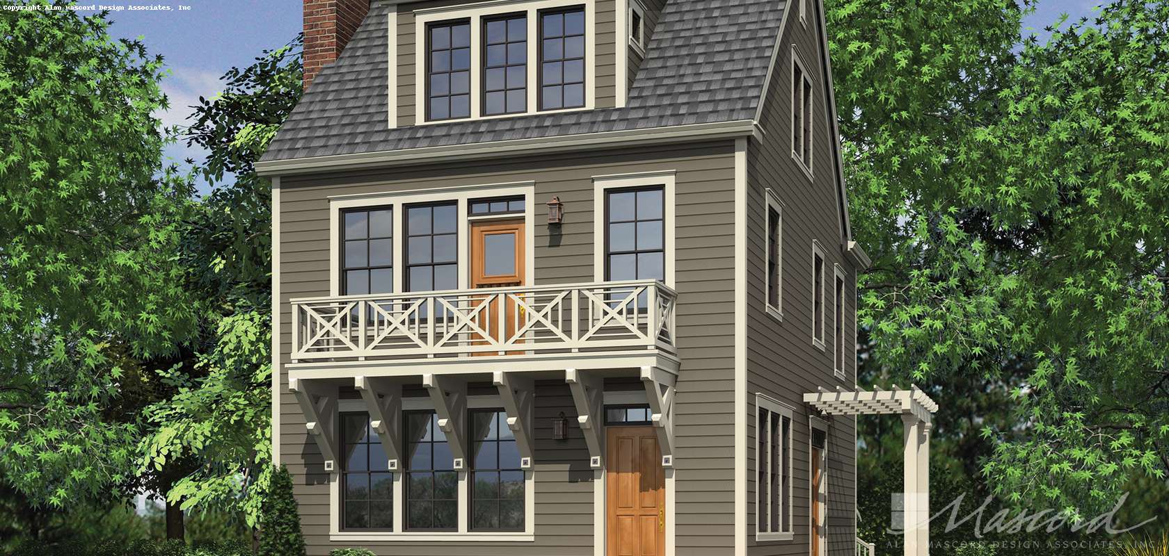 Mascord House Plan 22171C: The Hadaway