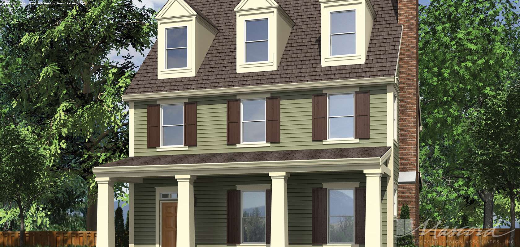 Mascord House Plan 22172B: The Berkshire