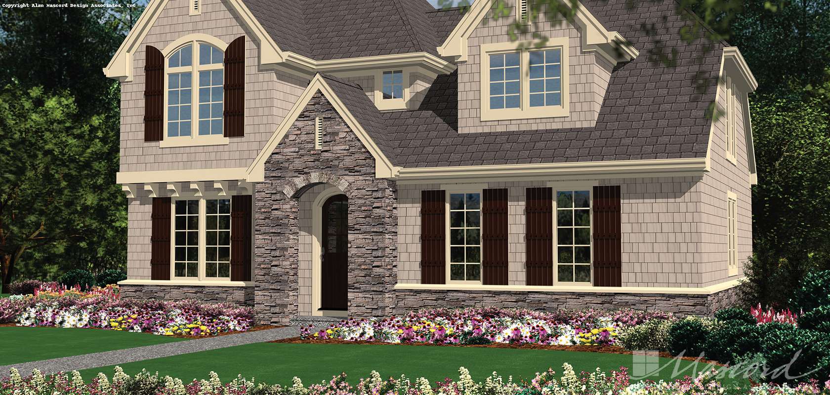 Mascord House Plan 22176A: The Jacksonville