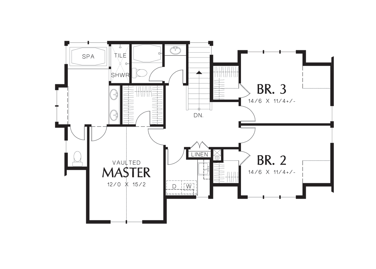 Cottage House Plan 22176 The Davis 2066 Sqft, 3 Beds, 2.1