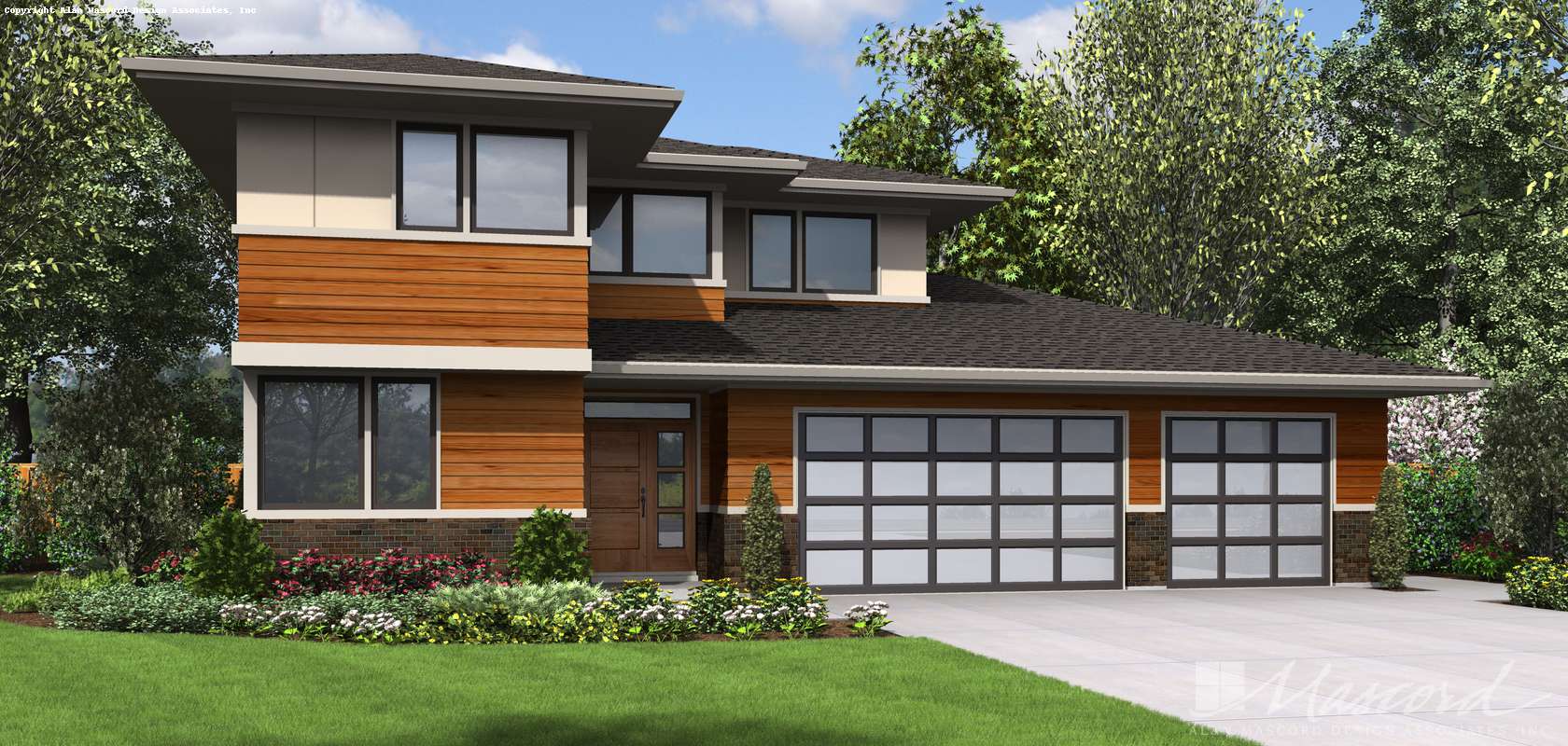 Mascord House Plan 22180B: The Waterbury