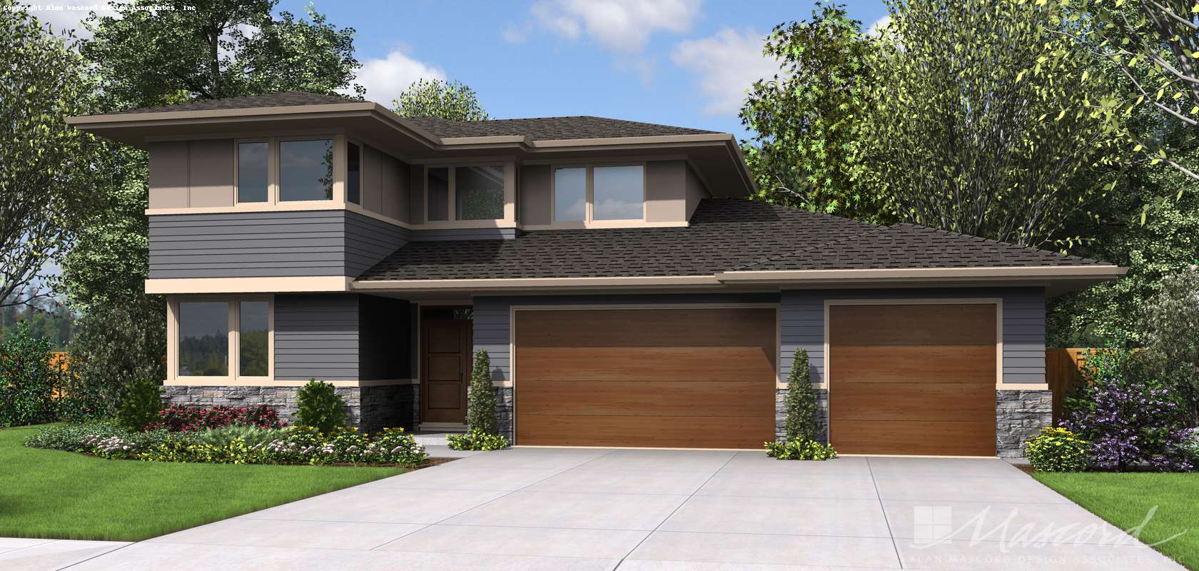 Mascord House Plan 22180BA: The Perry