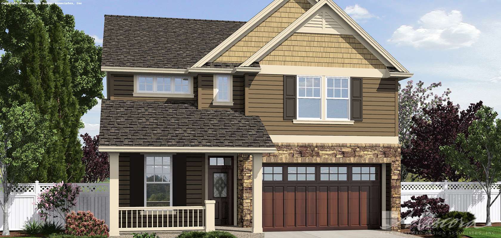 Mascord House Plan 22184: The Springwater