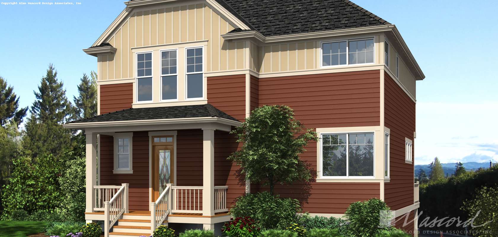 Mascord House Plan 22187: The Blackpool