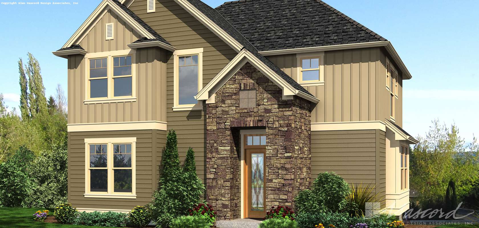 Mascord House Plan 22188: The Sunderland